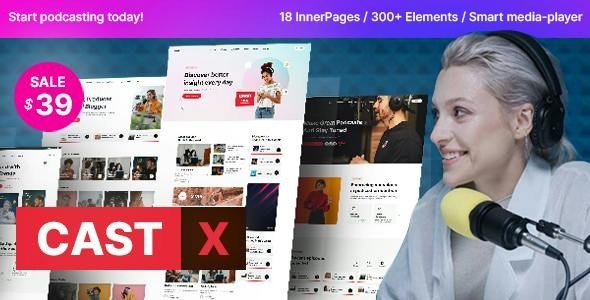 Castx - Podcast WordPress Theme