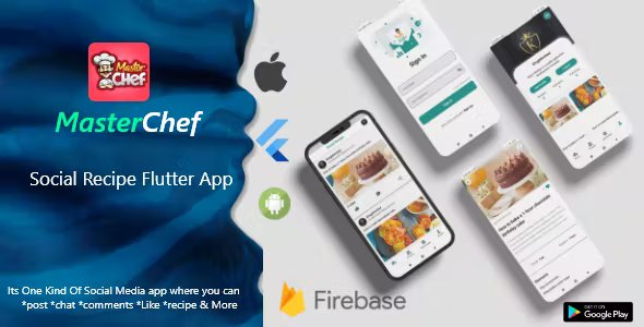 MasterChef - Social Recipe Flutter App With Firebase