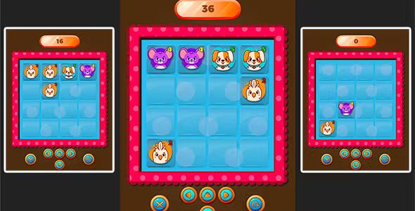 Animals 2048 - Cute Puzzle Game For Kids