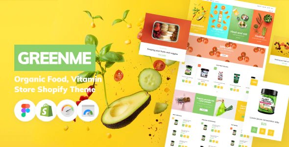 GreenMe - Organic Food, Vitamin Store Shopify Theme