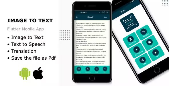 Image to Text, Text to Speech - Flutter - Android - iOS
