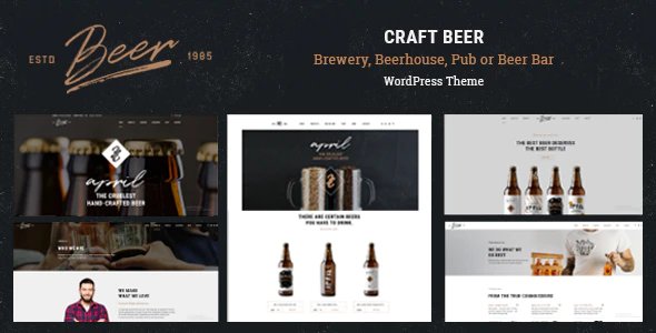 Craft Beer -  Brewery & Pub WordPress Theme