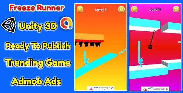 Freeze Runner 3D Game Unity Source Code
