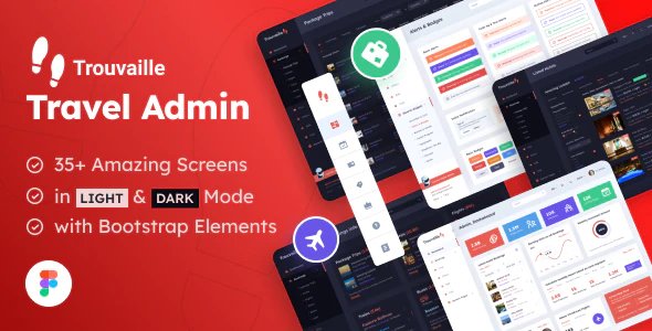 Travel Admin - Web App and Dashboard UI Figma Template